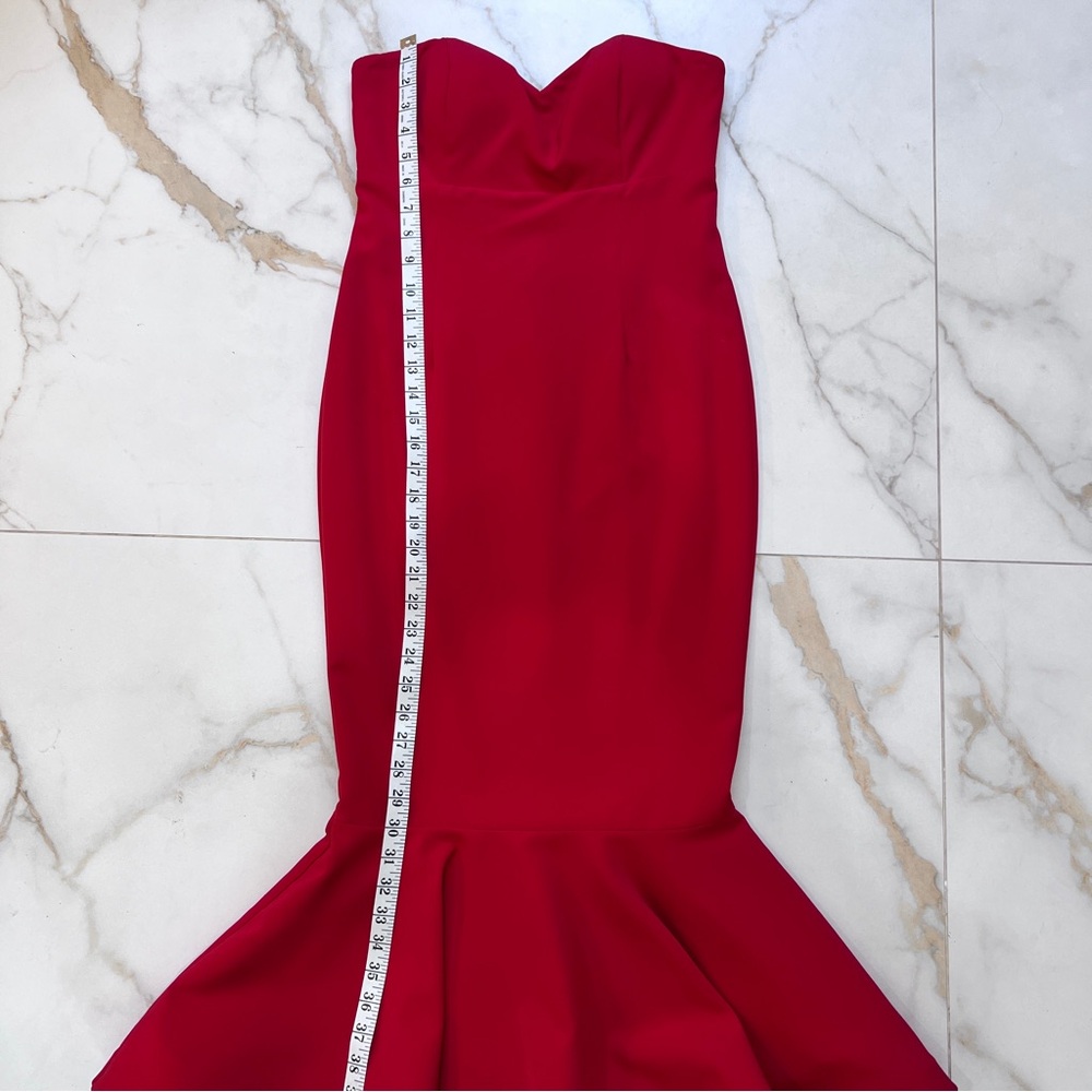 Bloomingdale’s Aqua mermaid sweetheart tube dress formal cocktail prom